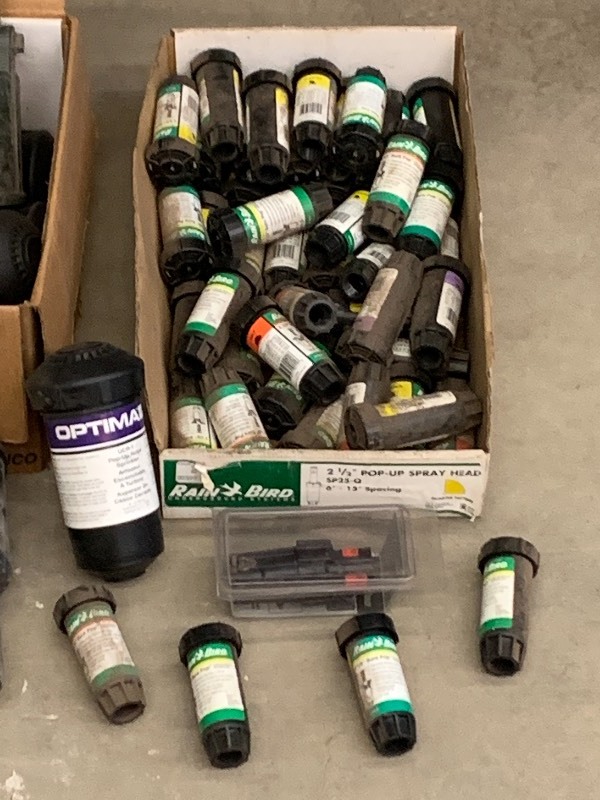 lot 13 image: (3) Boxes Of Assorted Irrigation Sprinkler Heads & Etc