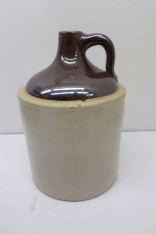 Vintage Stoneware Wine Jug
