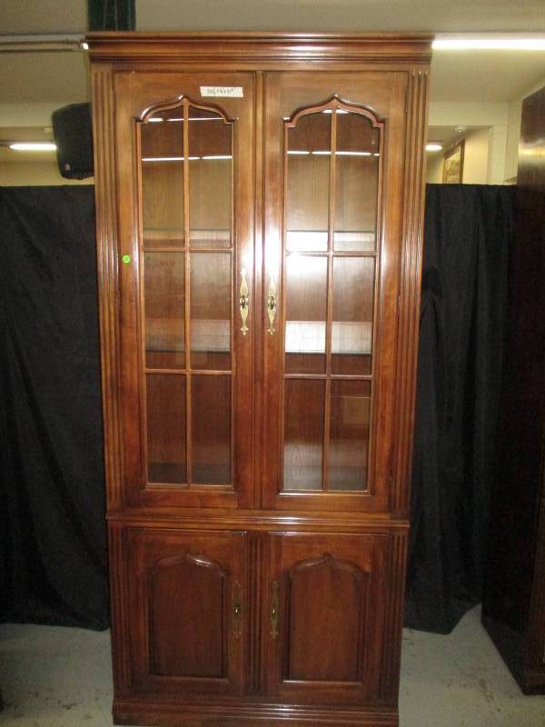 Glass Hutch shelf beautiful matches next 4 pieces to make a 5 piece wall set each piece sold separate see pictures