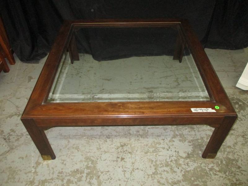 Beautiful Coffee Table with Glass top sizes in pictures