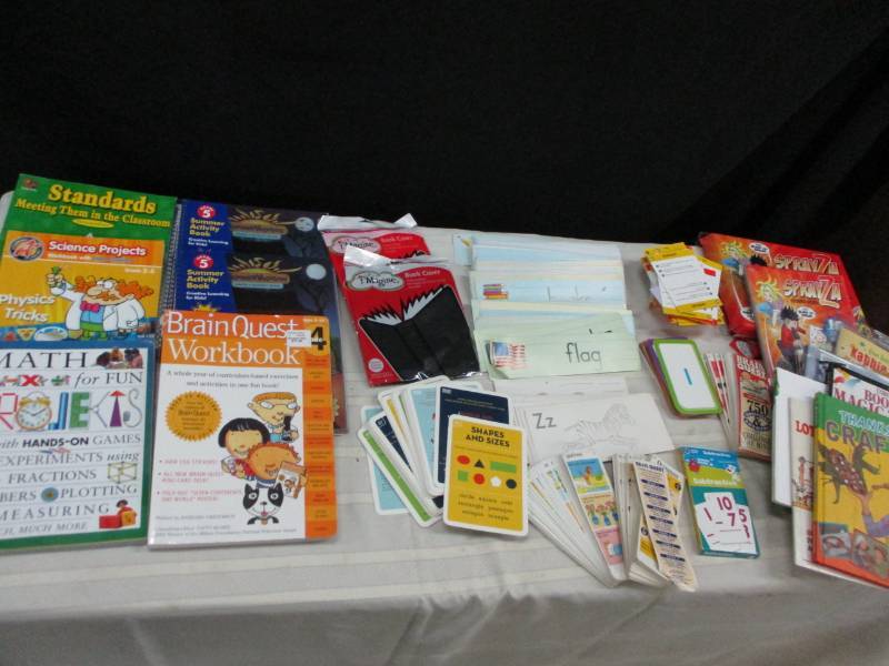Kids Learning Books and flashcards and misc