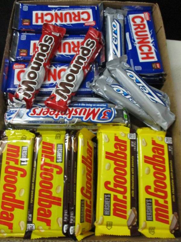 54 assorted candy bars