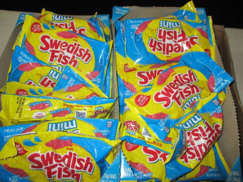 2 Boxes of Swedish Fish like 48 bags