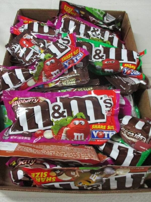Box full of M&Ms