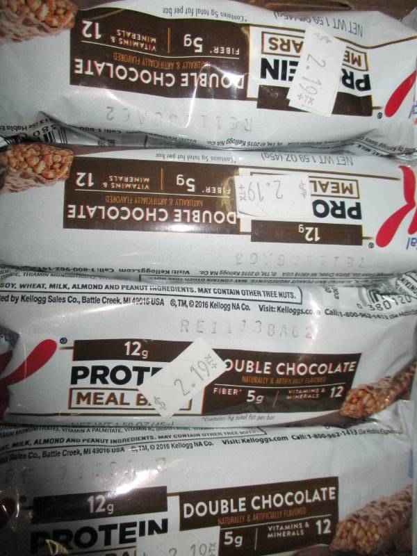Protein, and granola bars
