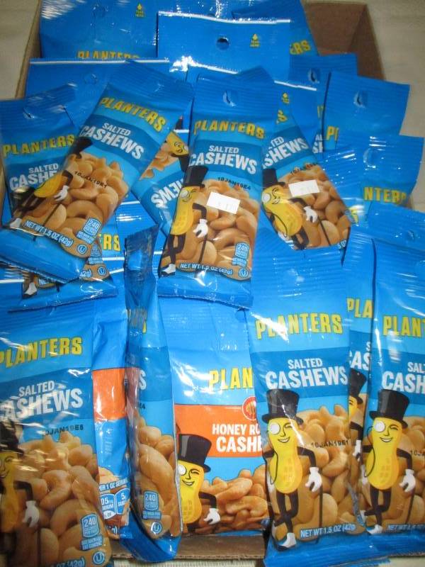 Tons of Bags of Planters Peanuts Packa dn Cashew