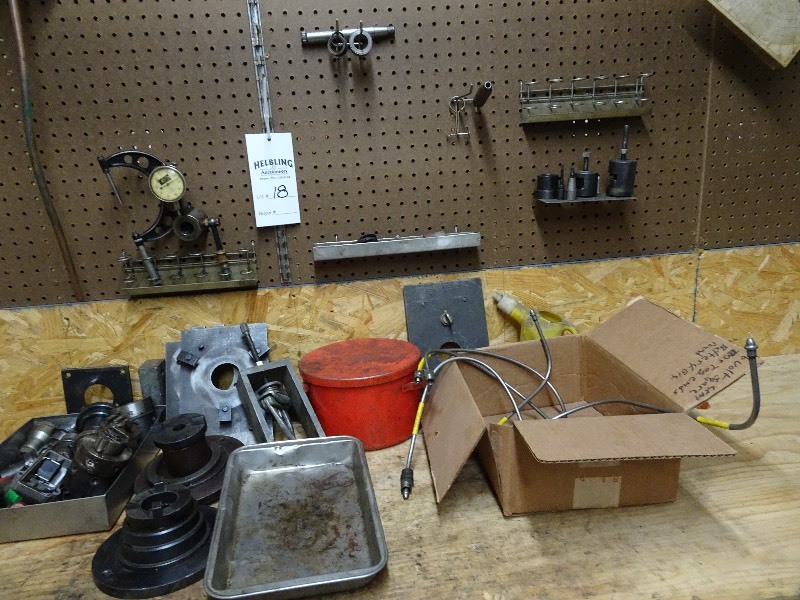 Pegboard and bench items