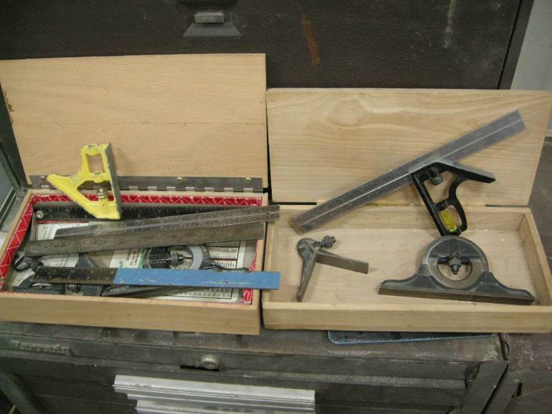 lot 23 image: Group of Measuring Squares