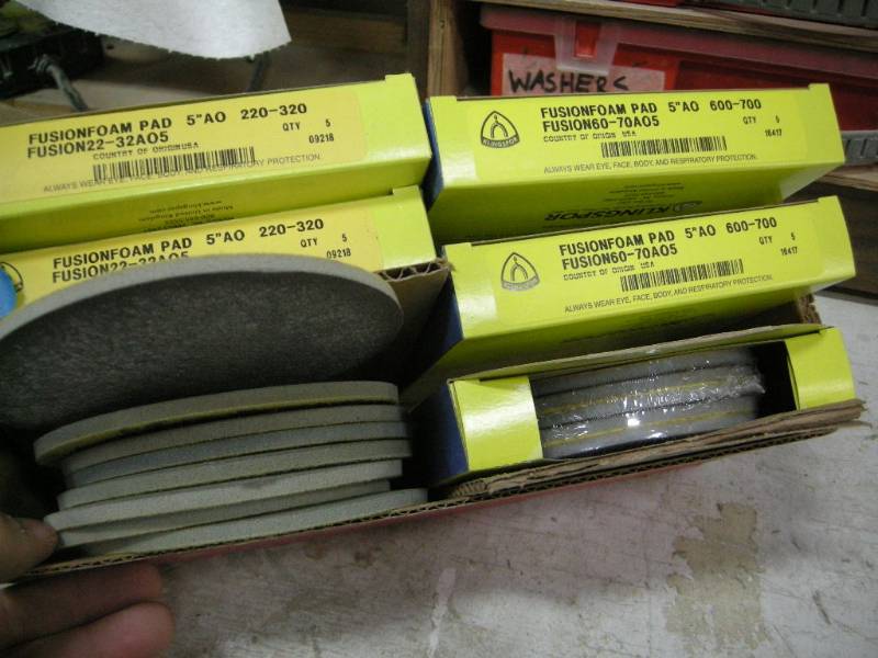 lot 37 image: Group 5 Foam Pad Sanding Disks