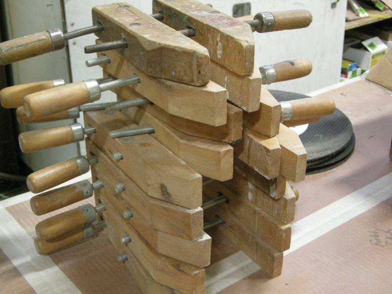 lot 58 image: 8 Jorgensen Style Woodworking Clamps