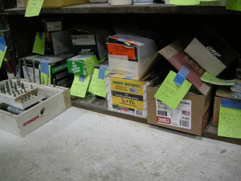 lot 97 image: Bottom Shelf Lot - Fasteners