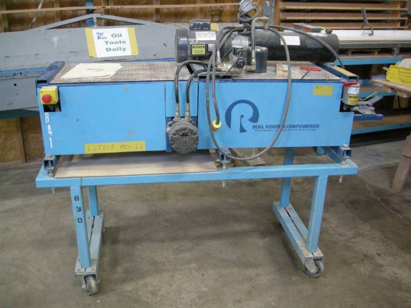 lot 104 image: Roll Former Trim MachineCustom Door TrimBlanking MachineShear