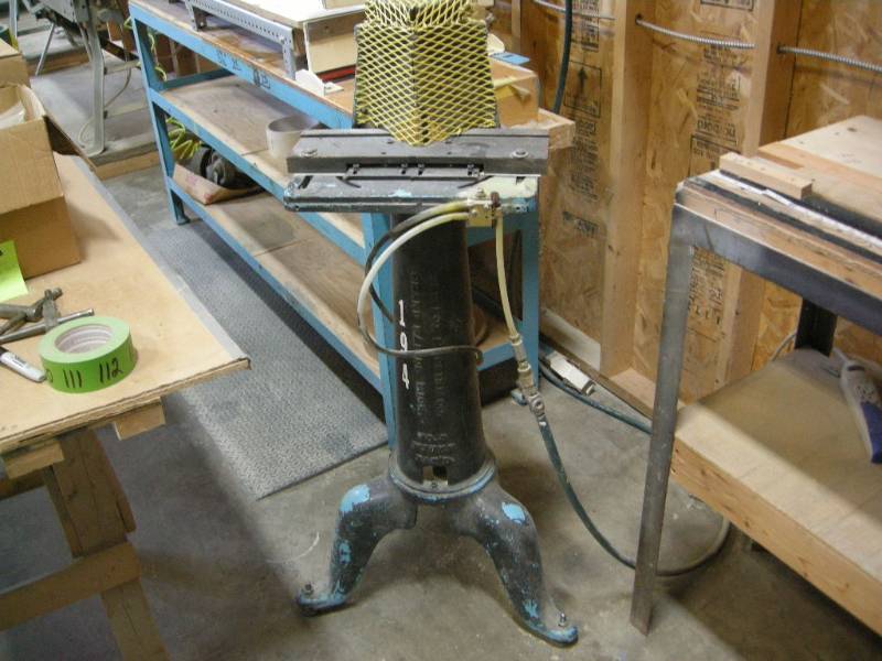 lot 111 image: The Fox Machine Co Air Actuated Nail Fin Cutter