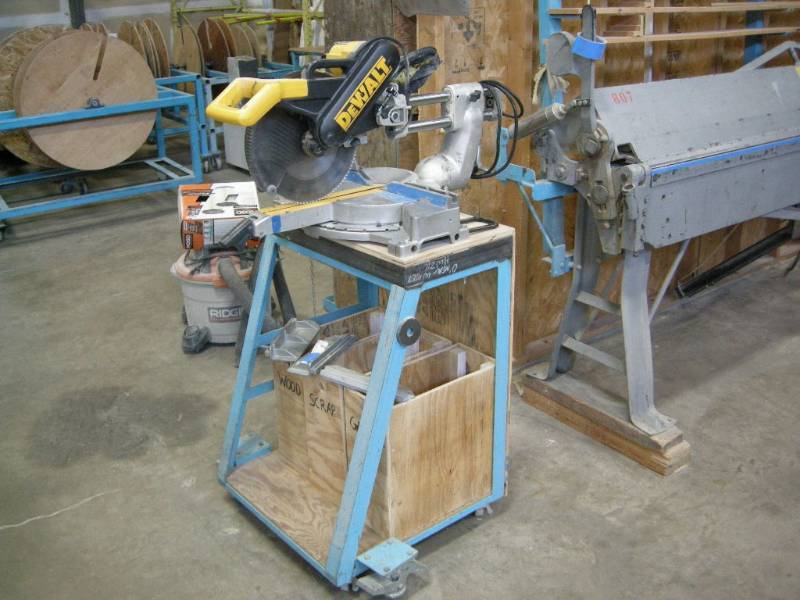 lot 116 image: DeWalt Sliding Compound Miter Saw and Station