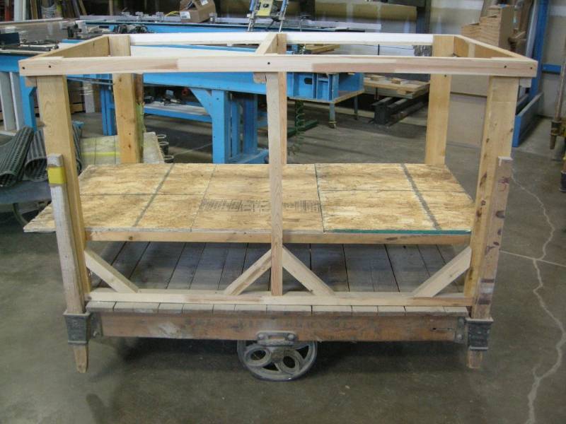 lot 148 image: Vintage Nutting Style (Lineberry) Railroad Cart