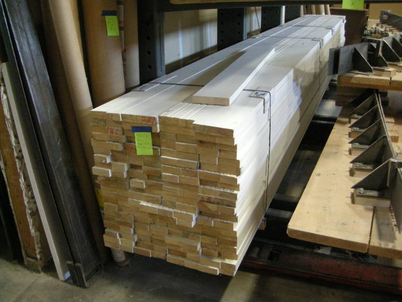 lot 161 image: 1-14 x 6 Finger Joint Primed Pine