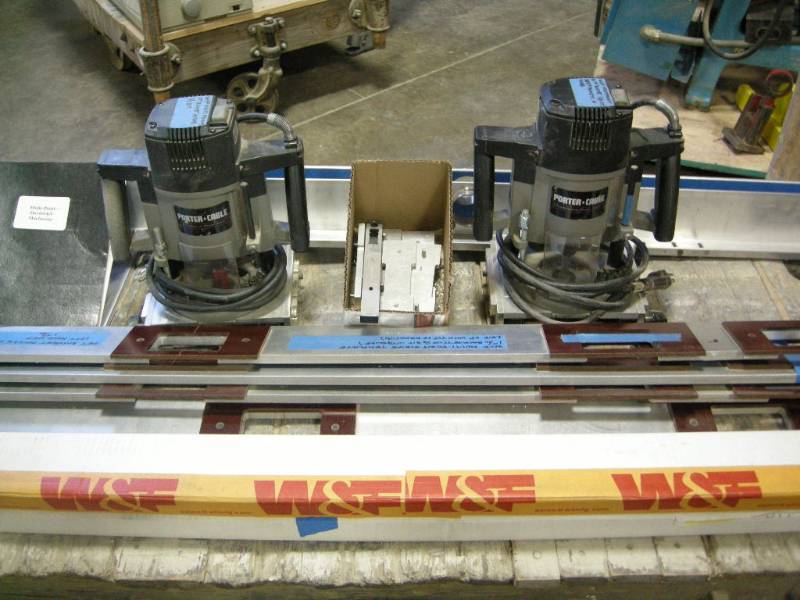 lot 247 image: W&F Multi-Point Router Jigs, Hardware, Routers