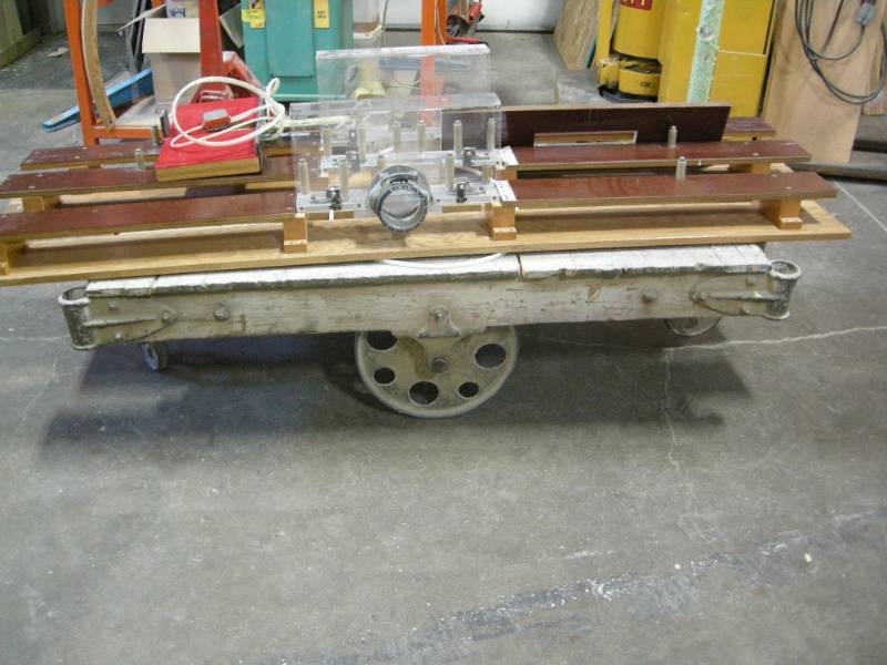 lot 252 image: Vintage Nutting Style Railroad Cart