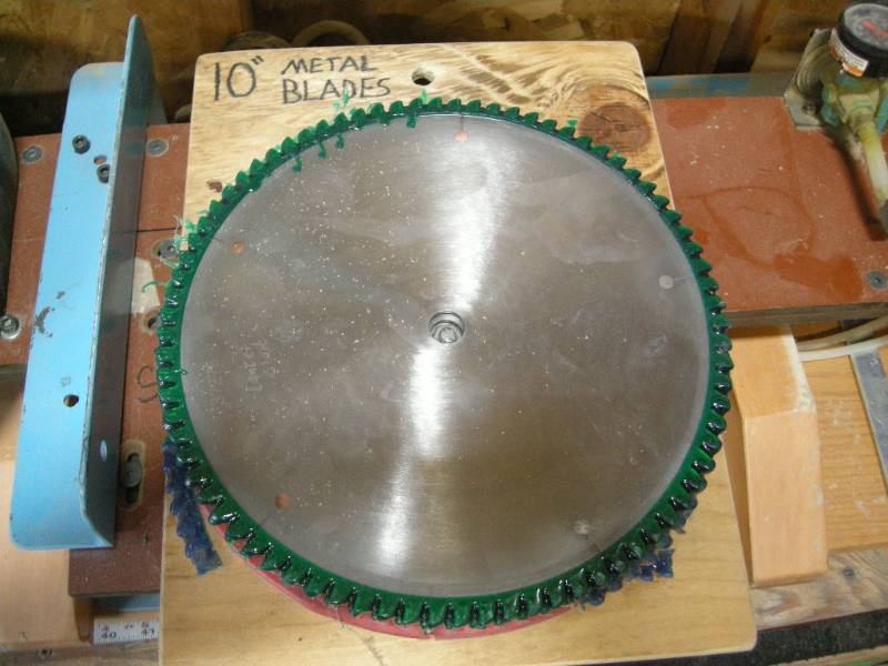 lot 212 image: 10 - 10 Metal Cut Blades - Sharpened