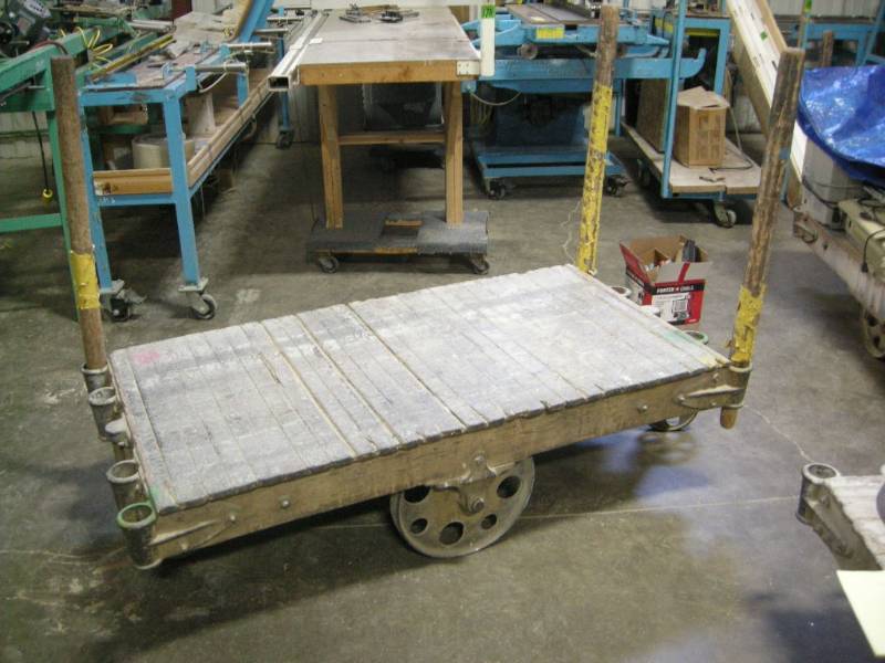 lot 233 image: Vintage Nutting Style Railroad Cart