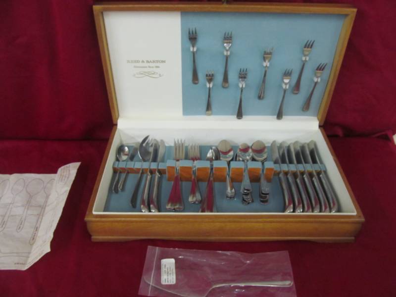 lot 2 image: flatware, flatware chest