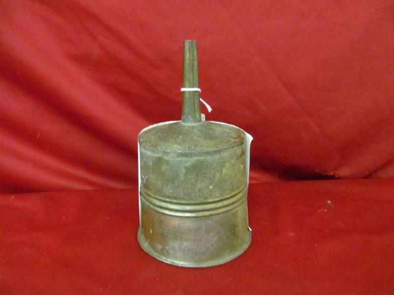 lot 43 image: vintage Coleman oil funnel