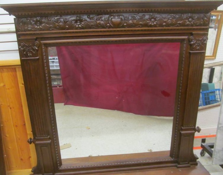 lot 99 image: Mantle mirror