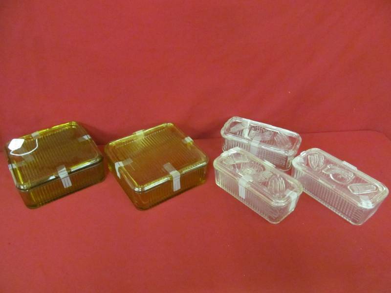 lot 115 image: refrigerator Federal glass sets