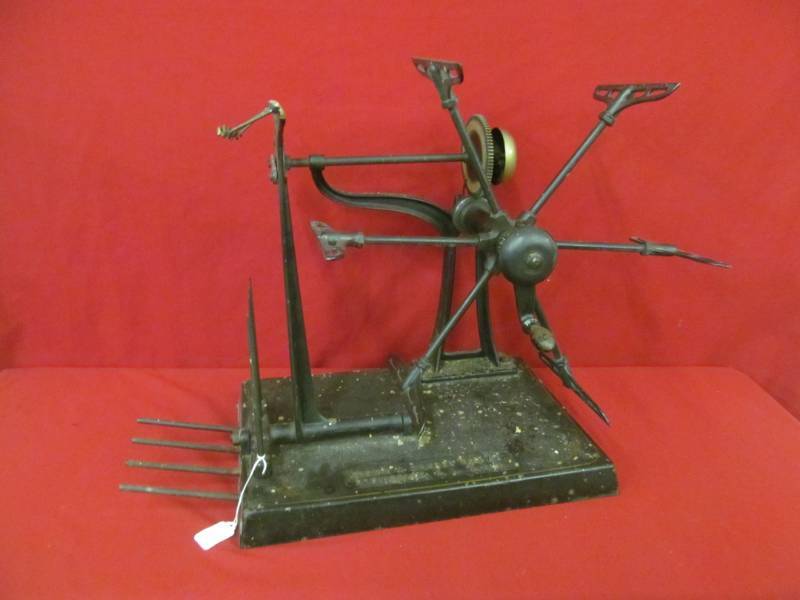 lot 121 image: vintage Brown and Sharp yarn winder