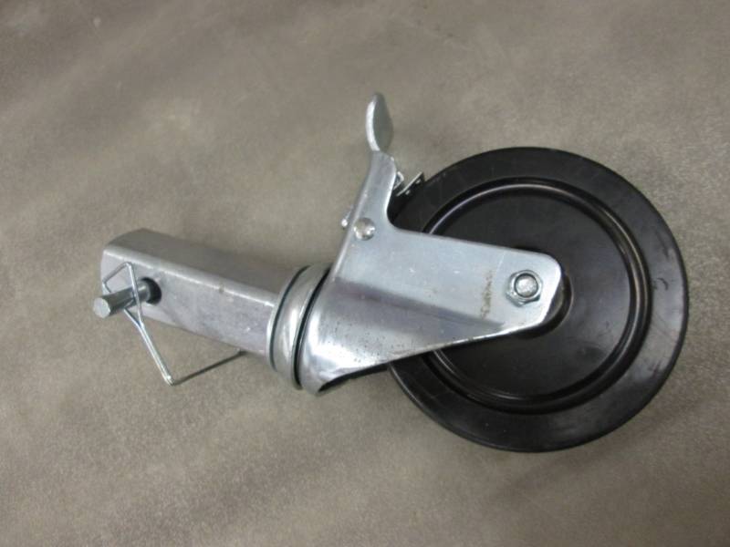 lot 27 image: Box of Locking Caster 5 inch Wheels...