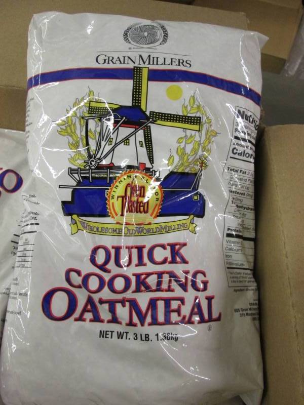 lot 68 image: Box of 11 of 3 lb Bags of Quick Coo...