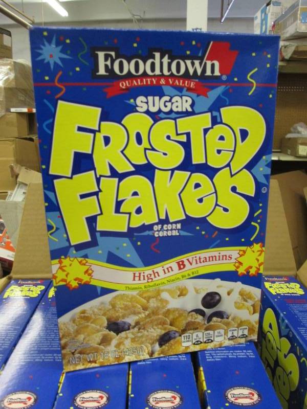 lot 145 image: Box of 10- 15 oz Boxes Foodtown Sug...