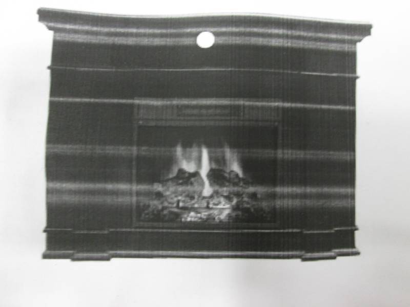 lot 164 image: TV Stand Fireplace Mantel - no inse...
