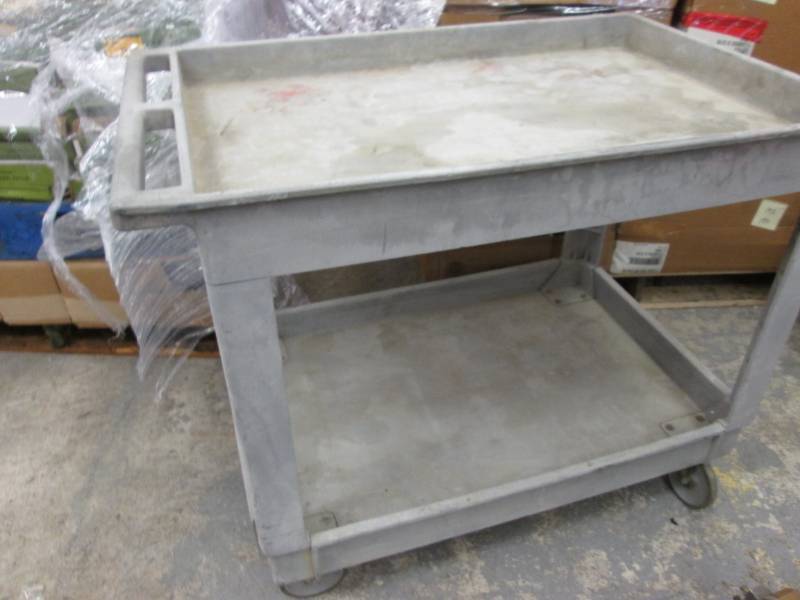 lot 219 image: Rolling 2 Level Utility Cart 26x40x...