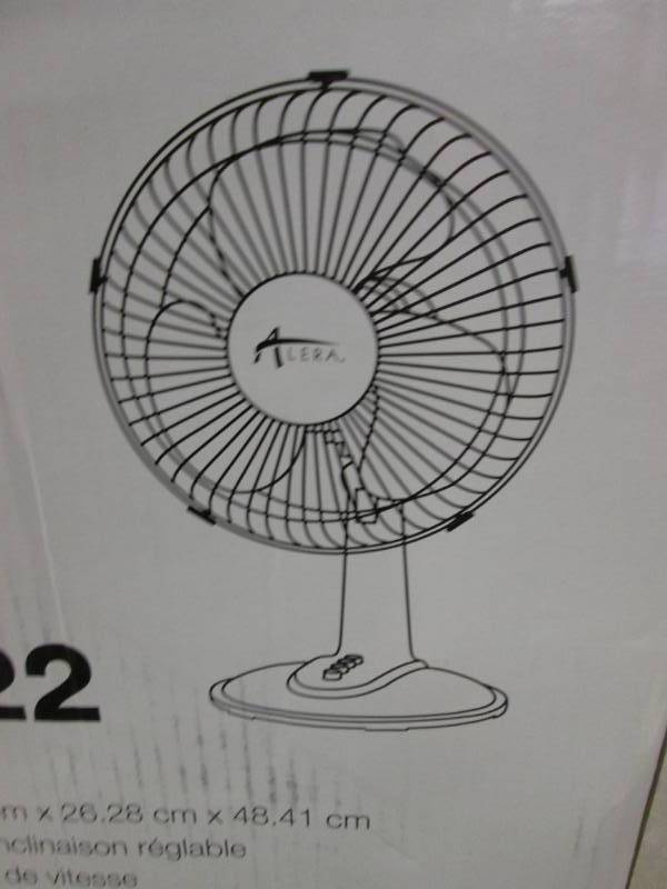 lot 299 image: Alera 12 inch Oscillating Fan open ...