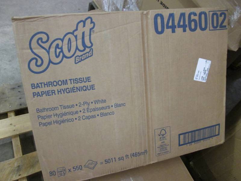 lot 311 image: Case of 80 Scott Bath Tissue 2 ply ...