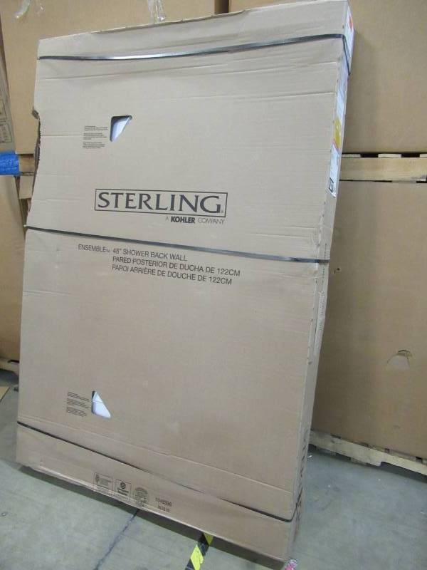 lot 54 image: Sterling Ensemble Shower Wall Surround Back Panel (Common 2-in x 1.625-in Actual 72.5-in x 1.625-in x 1.625-in) 72222800-0