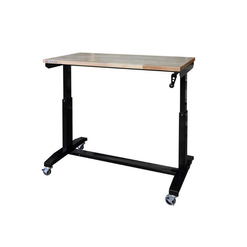 lot 41 image: Husky 46 in. Adjustable Height Work Table HOLT46XDB12. NEW IN BOX