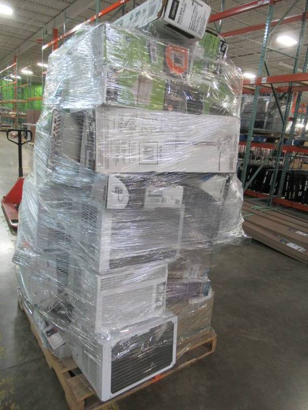 lot 60 image: WHOLESALE MIXED PALLET OF RETURNS - AIR CONDITIONERS, MAILBOXES, BATHROOM FAUCETS AND MORE