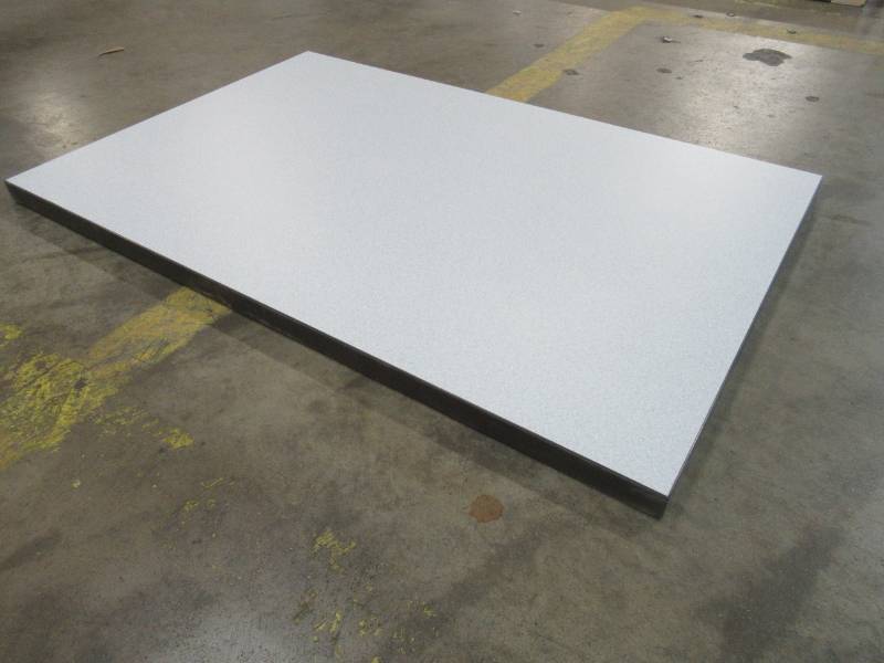 lot 64 image: Solid Wood Gray Laminate Table Top. Approximate Measurements 36 X 24 X 1 14