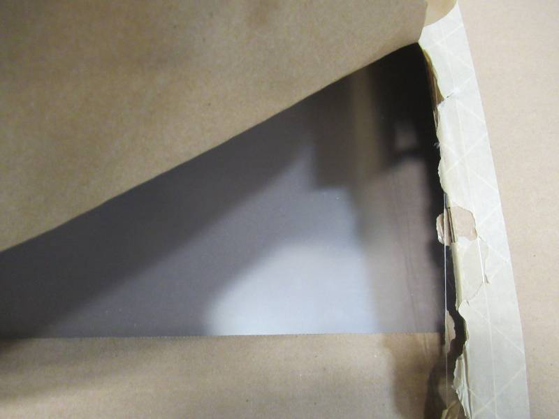 lot 31 image: Plaskolite Optix Polyfilm, 0.118 in T, 48 in W x 96 in L, Crystal Clear, Acrylic, 1AG1496A