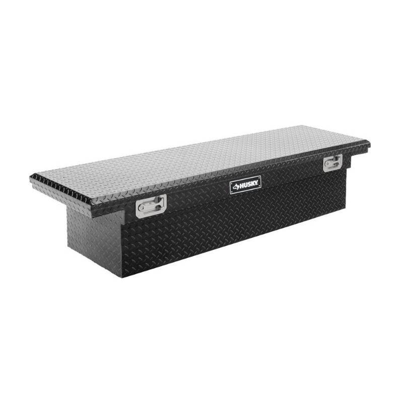 lot 83 image: Husky 70 in. Topsider Black Low-Profile Truck Box, THD70LPB - NEW