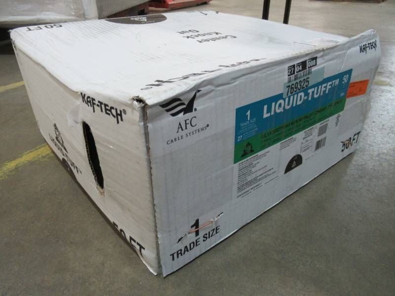 lot 80 image: AFC Cable Systems 1 in. x 50 ft. Non-Metallic Liquidtight Conduit, 6004-24-00