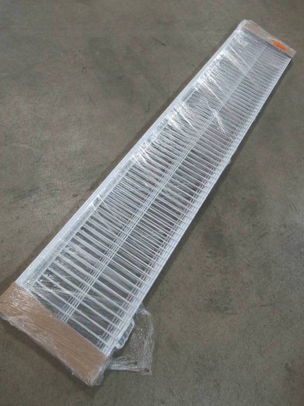 lot 82 image: Package of 6 Rubbermaid Wardrobe 6-ft L x 12-in D White Wire Shelf 41221
