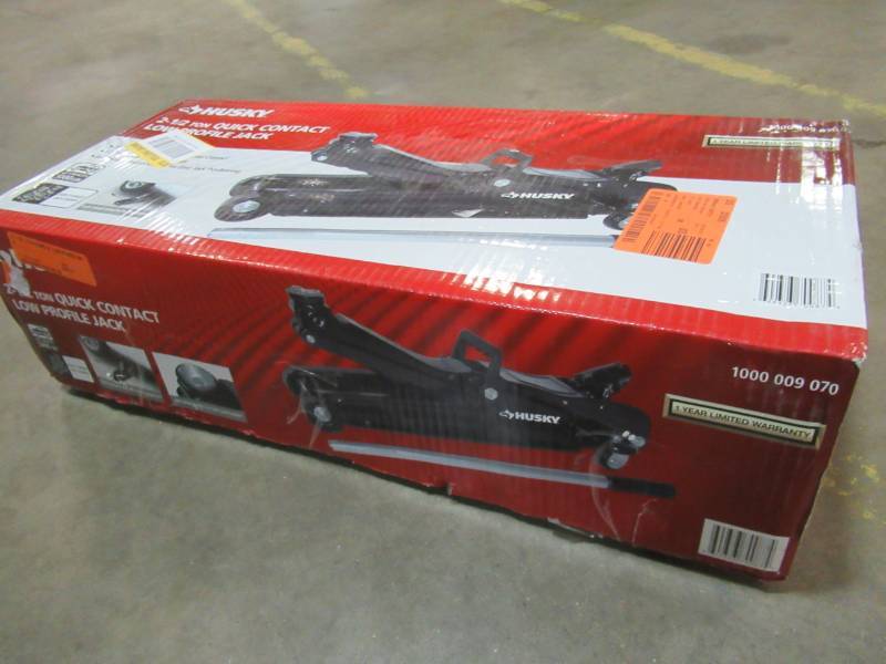 lot 100 image: Husky 2-12-Ton 5,000 lb. Low Profile Jack, HD7024A
