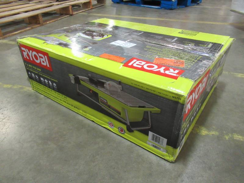 lot 101 image: Ryobi 7 in. Tabletop Tile Saw, WS722