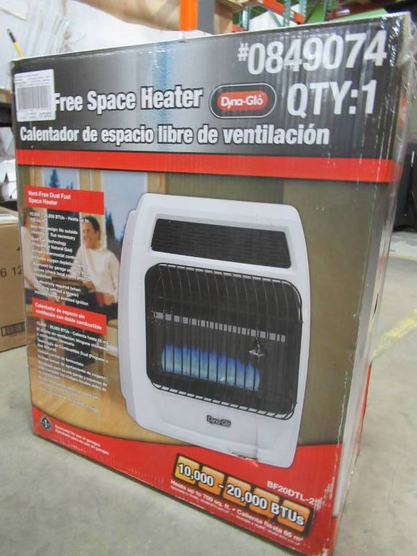 lot 109 image: Dyna-Glo 20000-BTU Wall Or Floor-Mount Natural Gas Or Liquid Propane Vent-free Convection Heater BF20DTL-2