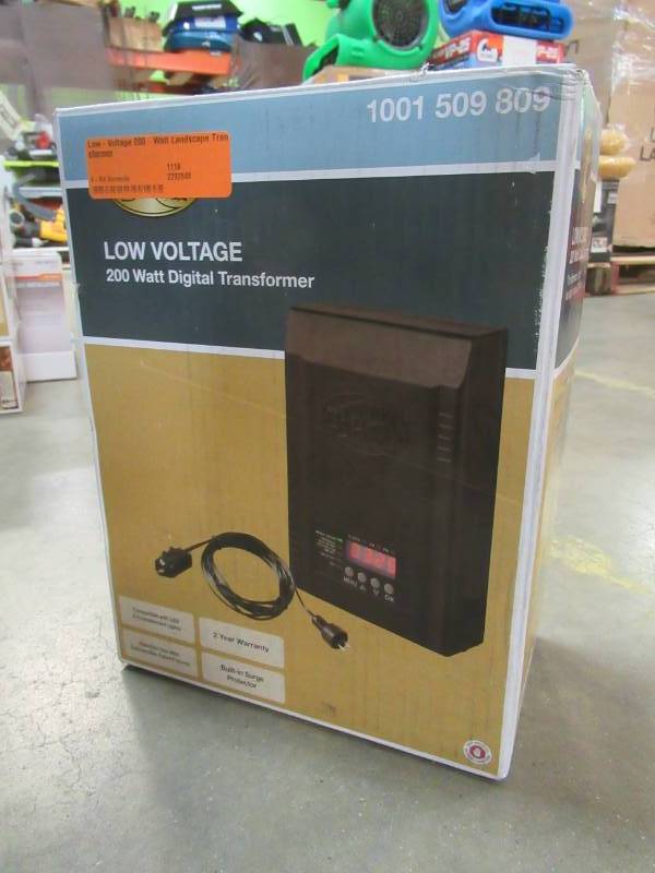 lot 133 image: Hampton Bay Low-Voltage 200-Watt Landscape Transformer, SL-200-12A