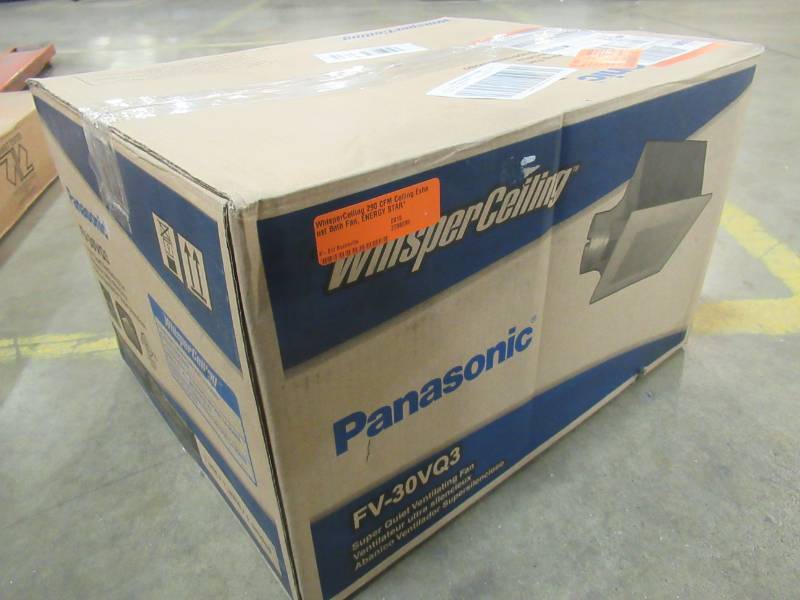 lot 137 image: Panasonic WhisperCeiling 290 CFM Ceiling Exhaust Bath Fan, ENERGY STAR, FV-30VQ3