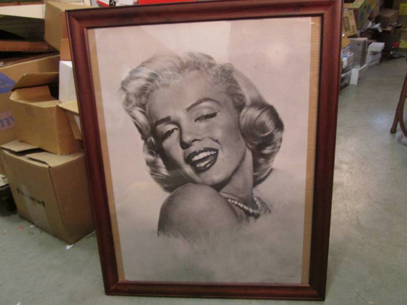 Large Framed Marilyn Monroe PrintP...